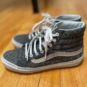 Vans High Tops Heather Grey womens size 7/mens size 5.5